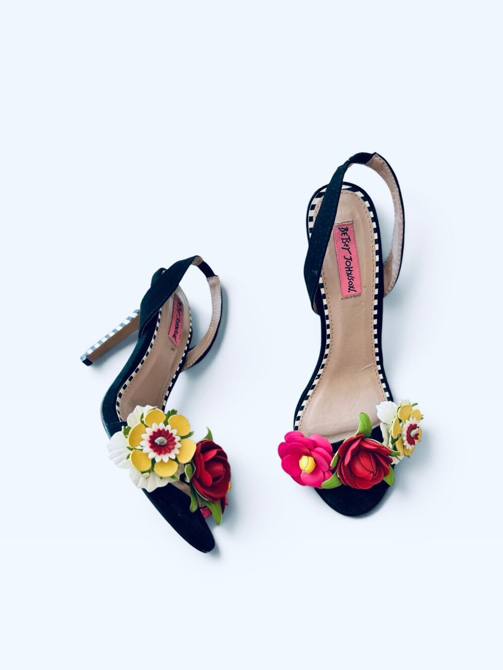 Betsey Johnson Brenda Floral Slingback Heels